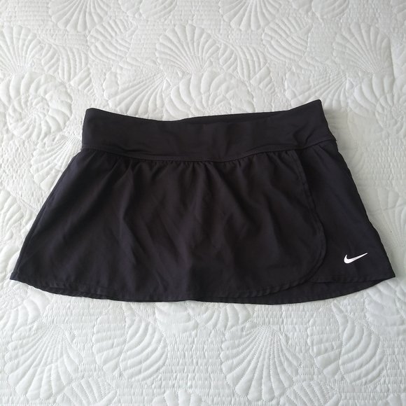 Nike Skirt Dri Fit Active Tennis Wrap Front Black